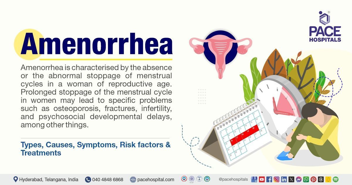 Amenorrhea symptoms & causes | Amenorrhea treatment in India | Amenorrhea - all you need to know
