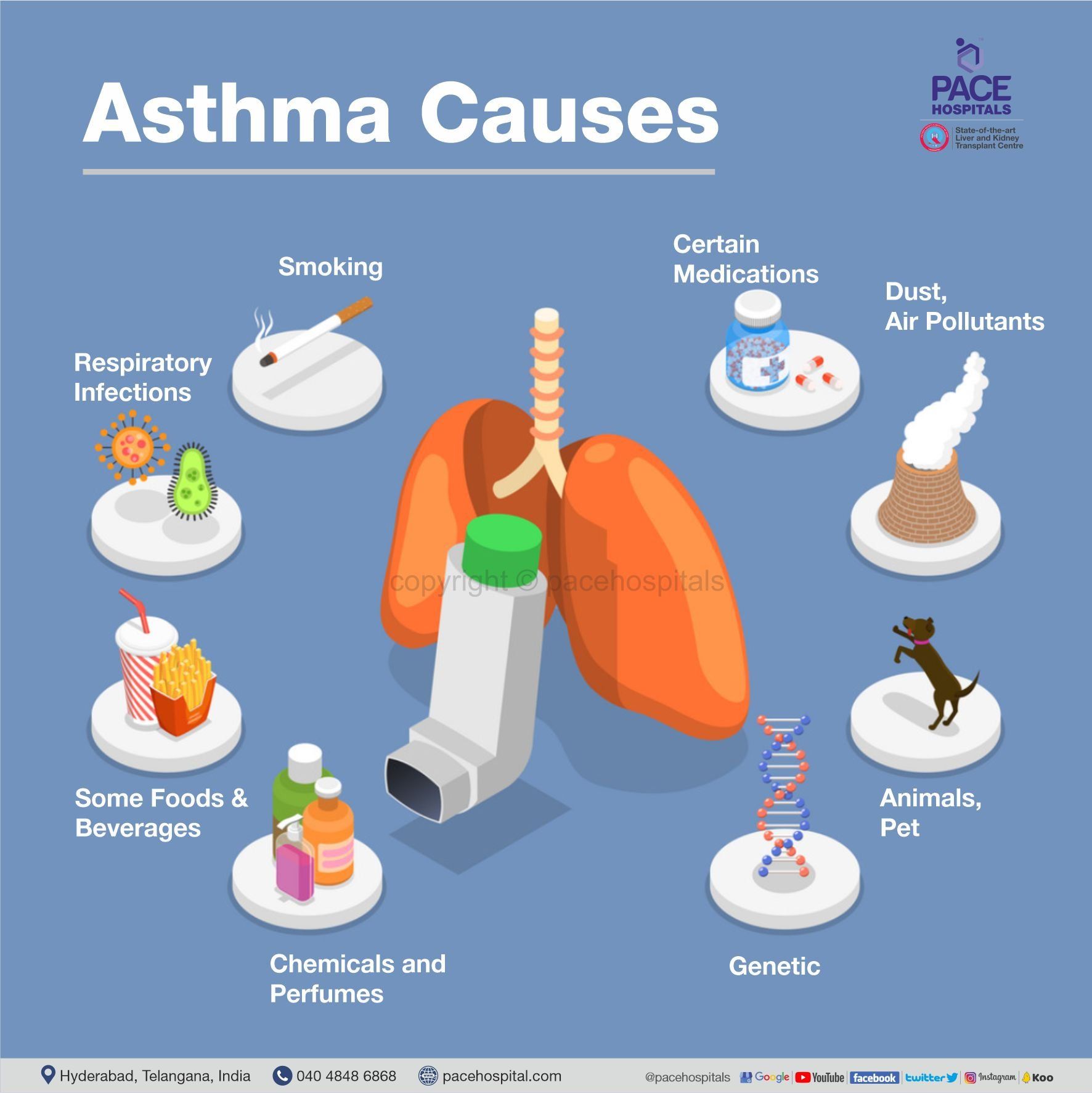 Asthma causes Asthma causes, causes of bronchial asthma