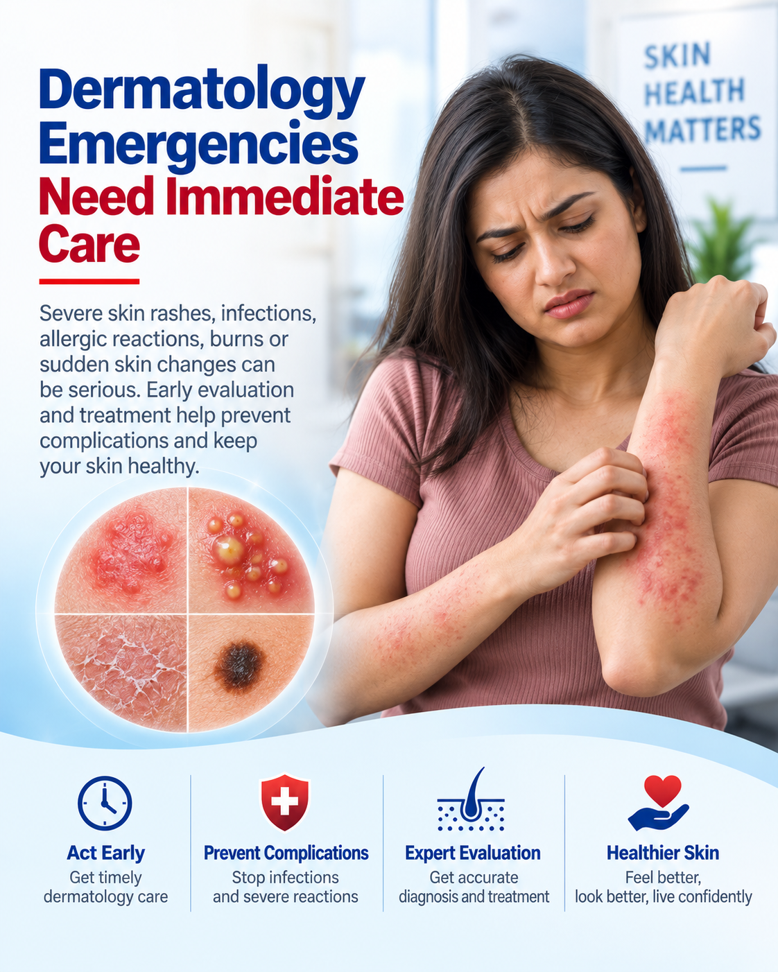 Dermatology Emergency Care best hospital for Dermatology Emergency in hyderabad | Best Hospital for skin emergencies