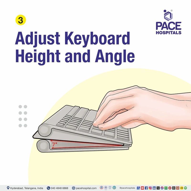 Ergonomic sitting posture setup for healthy office work