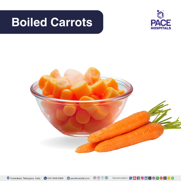Boiled carrots Boiled carrots - Best loose motion remedy