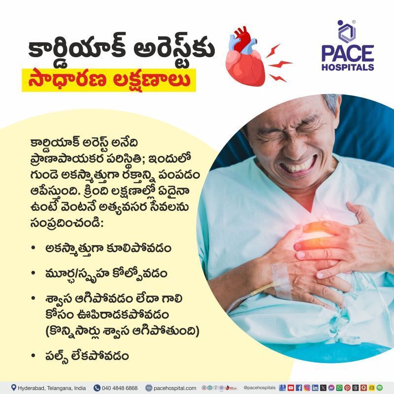 కార్డియాక్ అరెస్ట్ సాధారణ లక్షణాలు | Cardiac Arrest Symptoms in Telugu Cardiac Arrest Symptoms in Telugu | కార్డియాక్ అరెస్ట్ సాధారణ లక్షణాలు | Signs and symptoms of cardiac arrest in Telugu