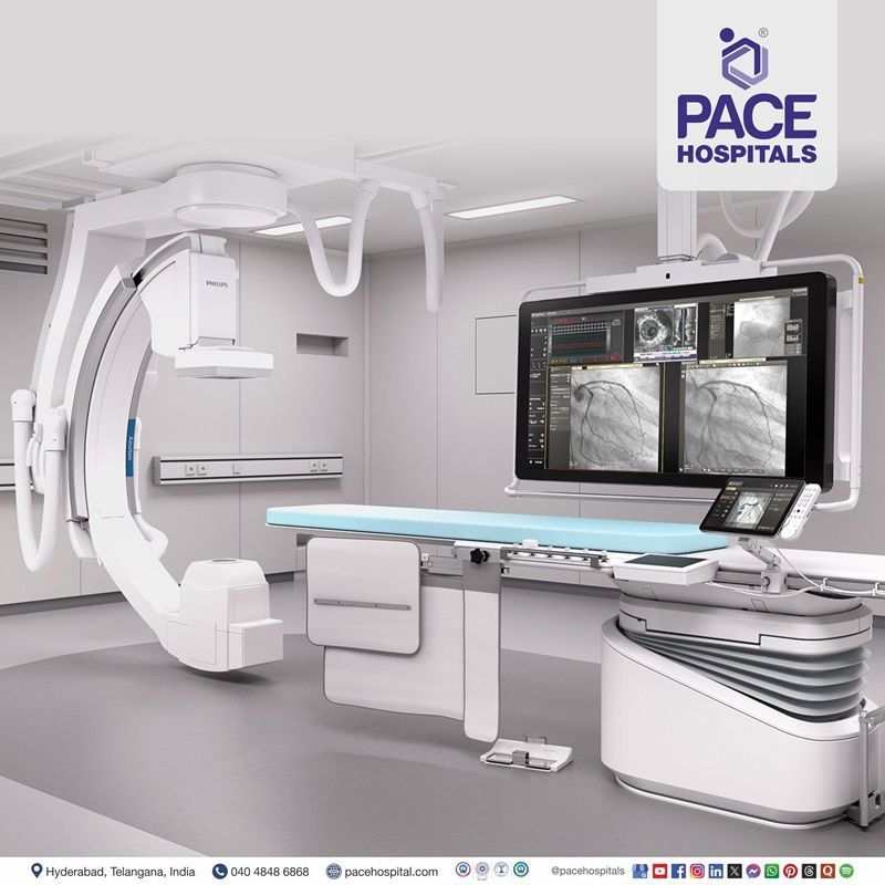Comprehensive Cardiology Treatments with Philips Azurion Cath Lab at PACE Hospitals, Best heart hospital in Hyderabad | cardiology hospitals in Hyderabad, India