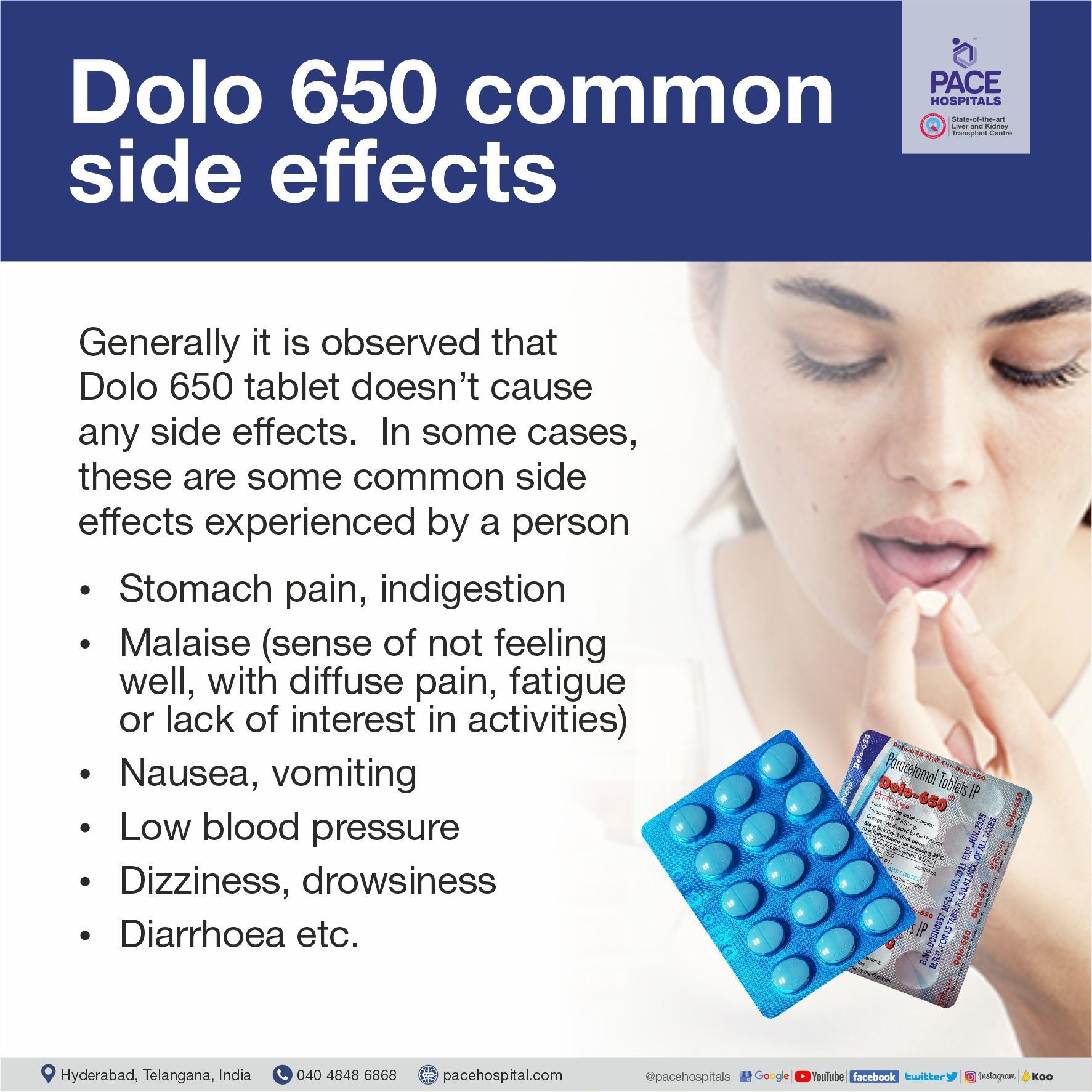 Common side effects of Dolo 650 Common side effects of Dolo 650