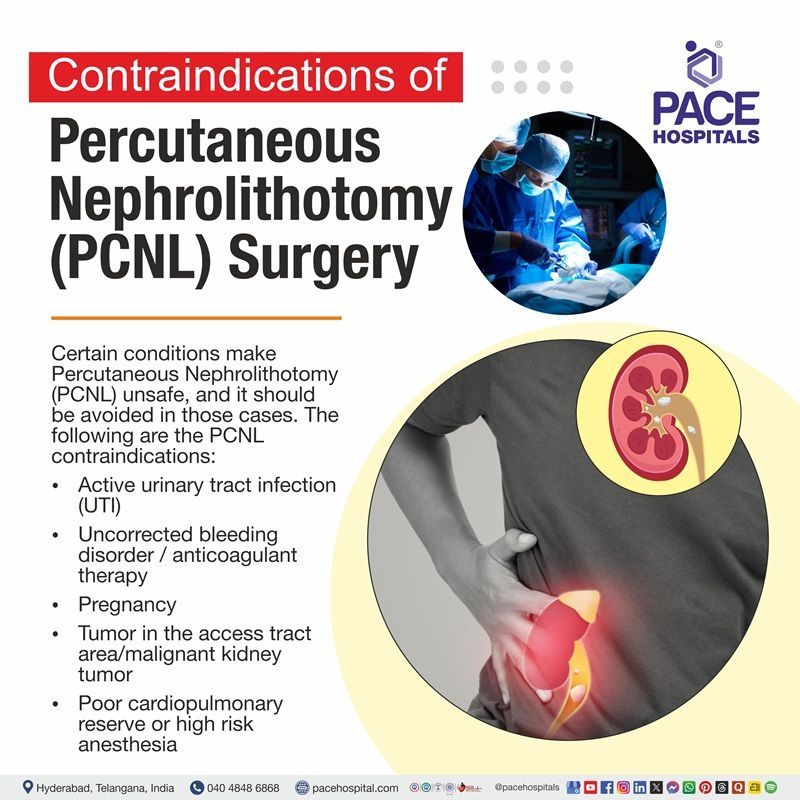 Visual guide to PCNL contraindications and safety considerations | PCNL Contraindications