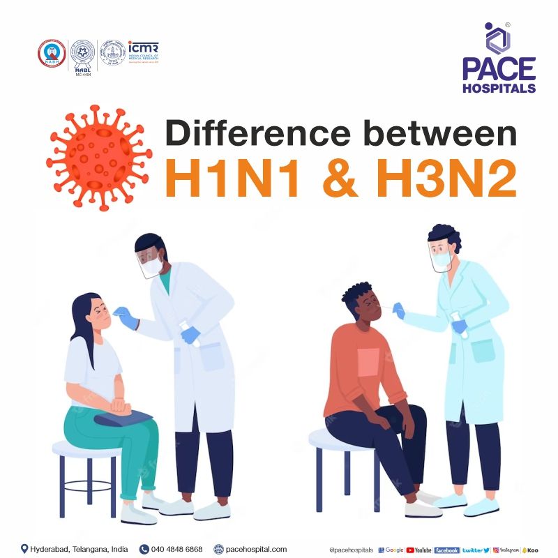 Difference between H1N1 and H3N2 h1n1 test centre hyderabad | Difference between H1N1 and H3N2 | Swine Flu variants