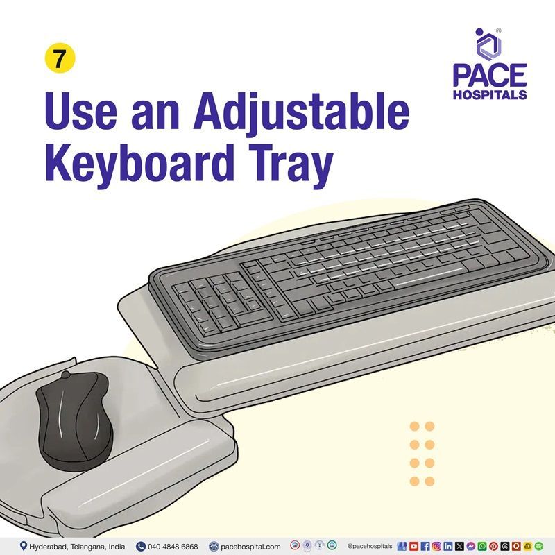 Posture tips for long working hours with keyboard