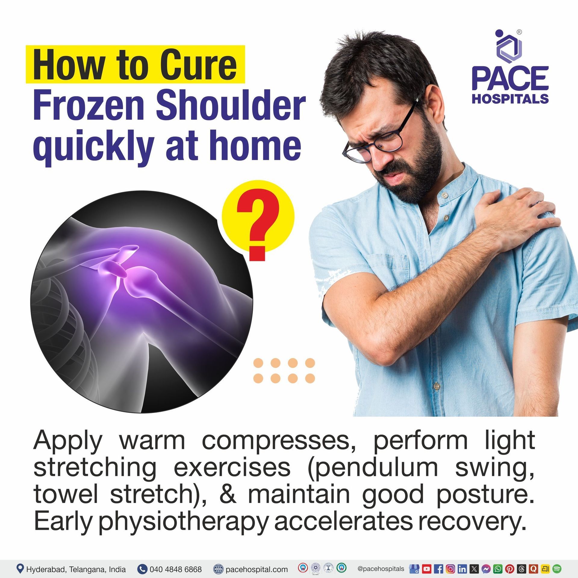 Cure Frozen Shoulder quickly at Home