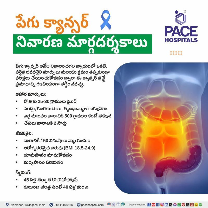పేగు క్యాన్సర్ నివారణ | Intestinal Cancer Prevention in Telugu Intestinal Cancer Prevention in Telugu | పేగు క్యాన్సర్ నివారణ | Prevention of Intestinal Cancer in Telugu