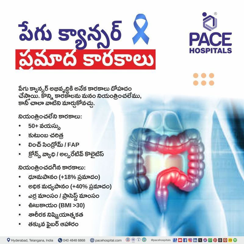 పేగు క్యాన్సర్ ప్రమాద కారకాలు | Intestinal Cancer Risk Factors in Telugu Intestinal Cancer Risk Factors in Telugu | పేగు క్యాన్సర్ ప్రమాద కారకాలు | Risk Factors of Intestinal Cancer in Telugu