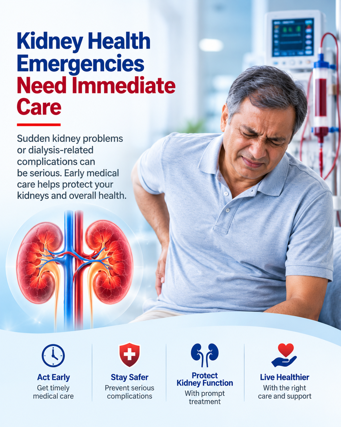 Kidney and Emergency Dialysis Care What is kidney dialysis? | Dialysis emergency care in Hyderabad, India