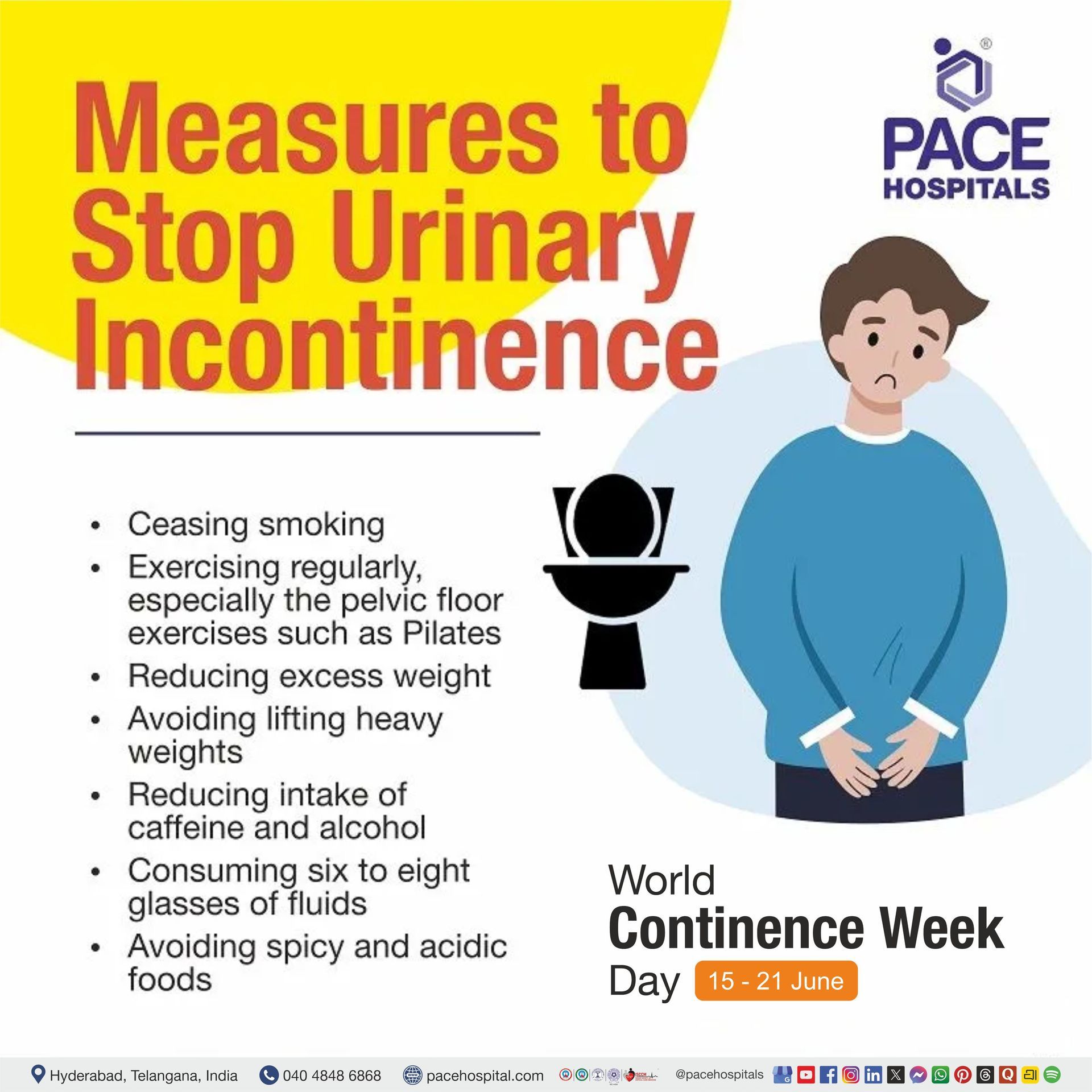 World Continence Week 15-21 June 2026 | Measures to stop urinary incontinence | Preventive measures to stop urinary incontinence | What is Urinary incontinence | How to prevent urinary incontinence 