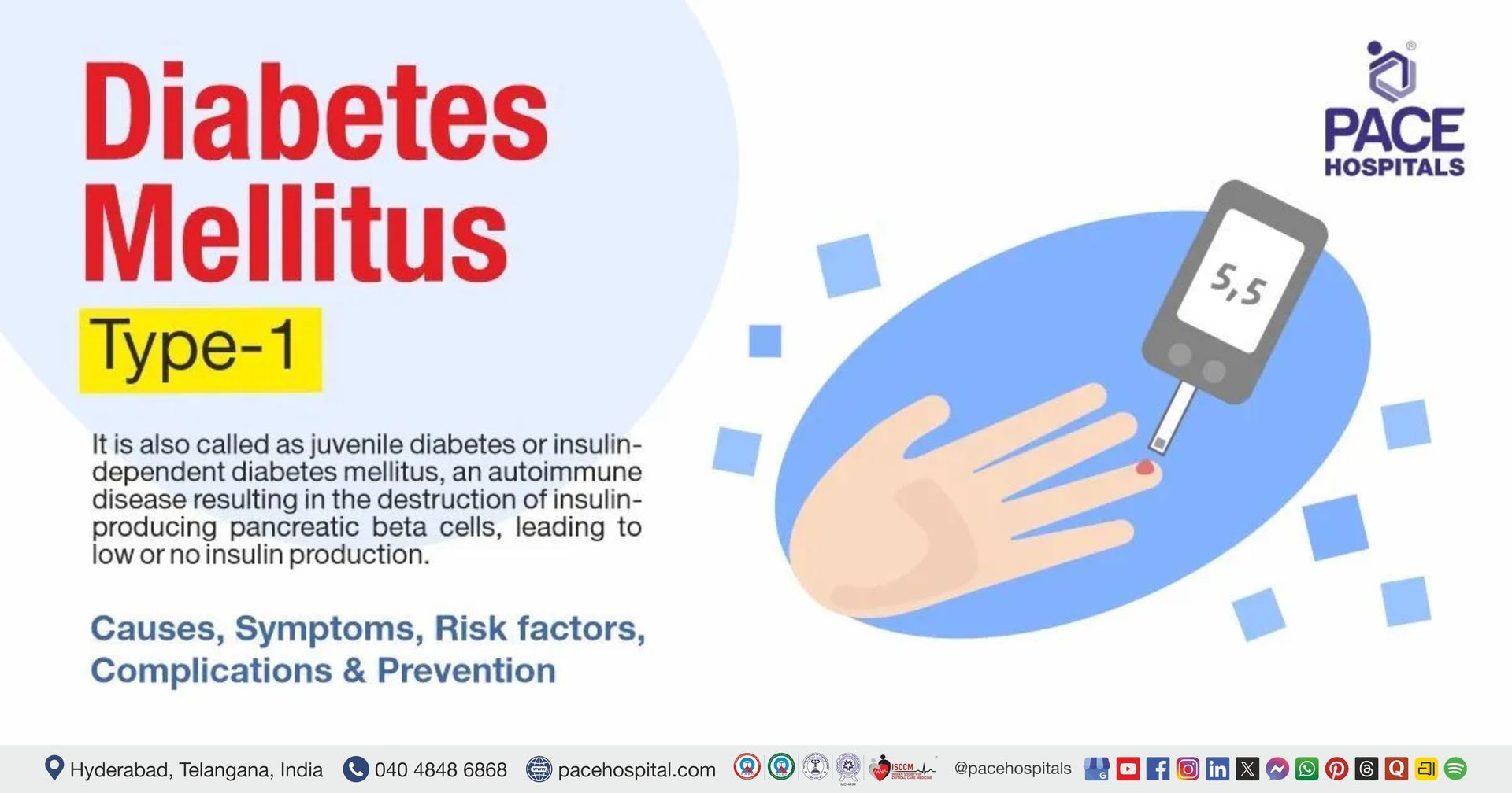 Type 1 Diabetes Mellitus Causes, Symptoms, Risk Factors and Complications