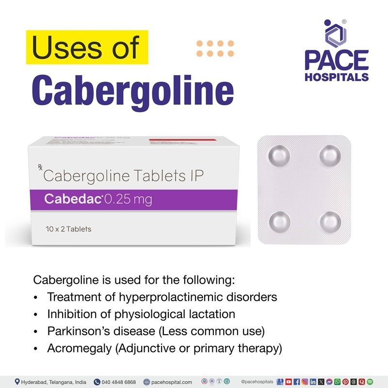 Cabergoline Tablet uses | uses of Cabergoline Tablet