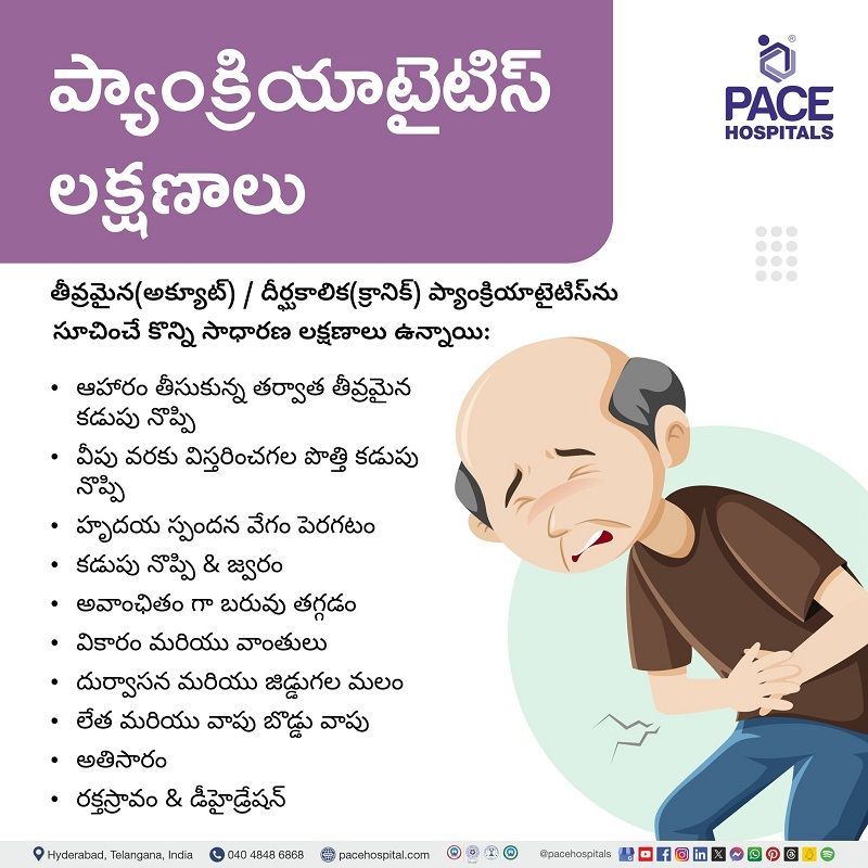 Symptoms of pancreatitis or pancreatic disease / disorder in Telugu Symptoms of pancreatitis cancer in Telugu | తెలుగులో ప్యాంక్రియాటైటిస్ యొక్క లక్షణాలు | pancreatitis cancer
symptoms in Telugu |
తెలుగులో ప్యాంక్రియాటైటిస్ లక్షణాలు | symptoms of pancreatic disease in Telugu | తెలుగులో ప్యాంక్రియాటిక్ వ్యాధి లక్షణాలు | visual depicting the symptoms of pancreatitis disease along with the person experiencing it | ప్యాంక్రియాటైటిస్ వ్యాధిని అనుభవించే వ్యక్తితో పాటు దాని లక్షణాలను దృశ్యమానంగా వర్ణిస్తుంది | తెలుగులో తీవ్రమైన ప్యాంక్రియాటైటిస్ లక్షణాలు | acute pancreatitis cancer
symptoms in Telugu