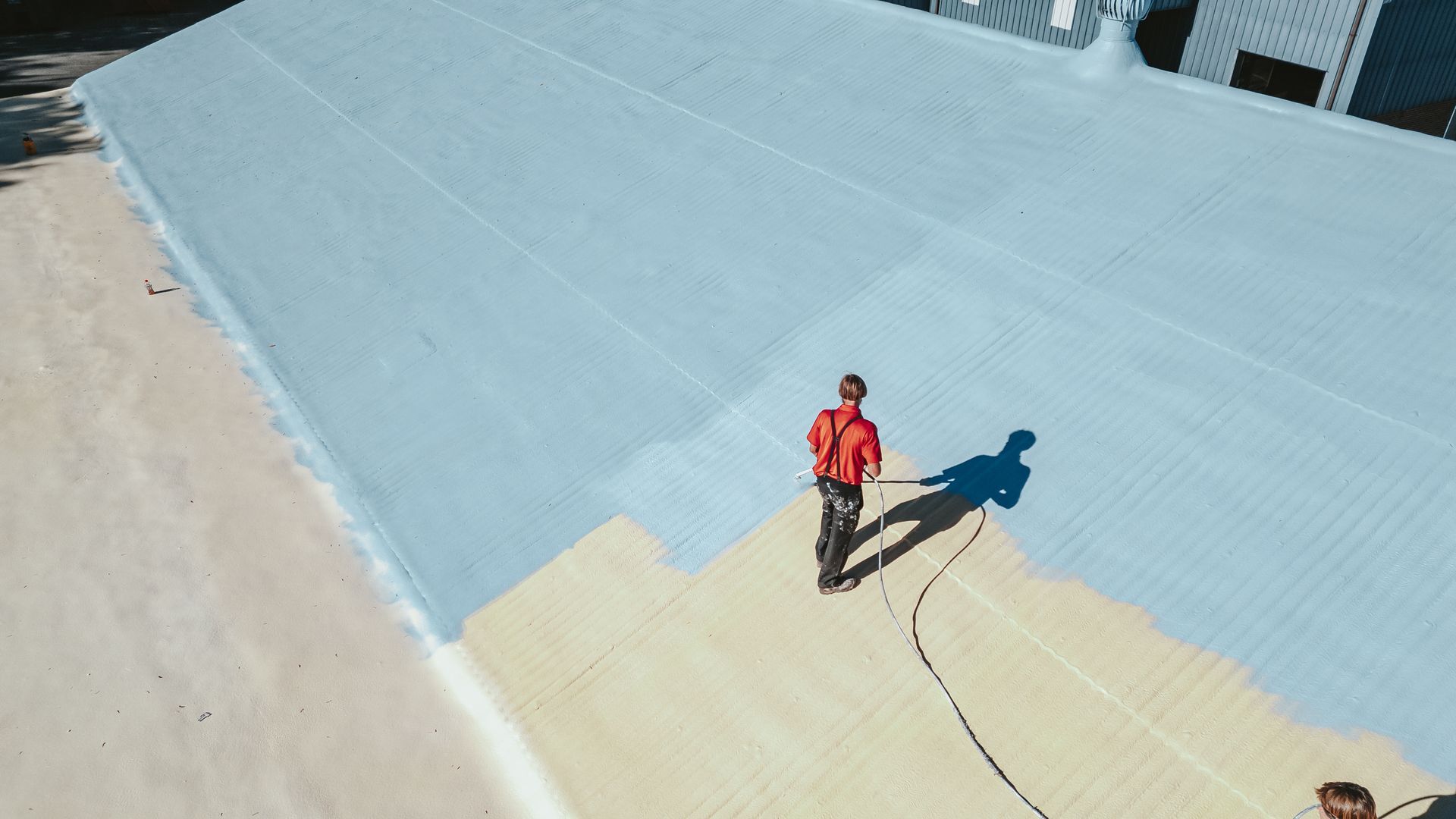 a roof coating in Mill Hall