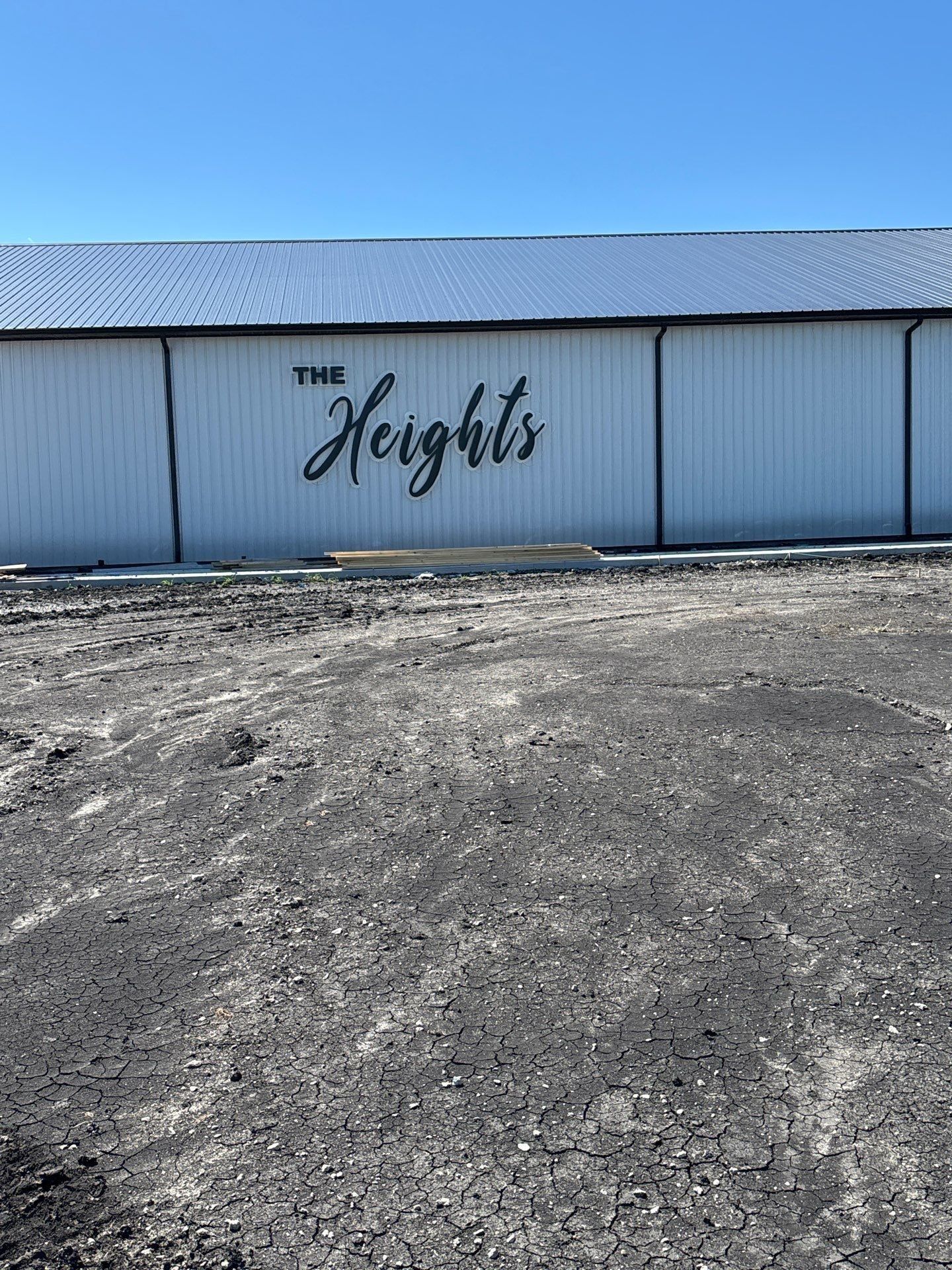 White building with