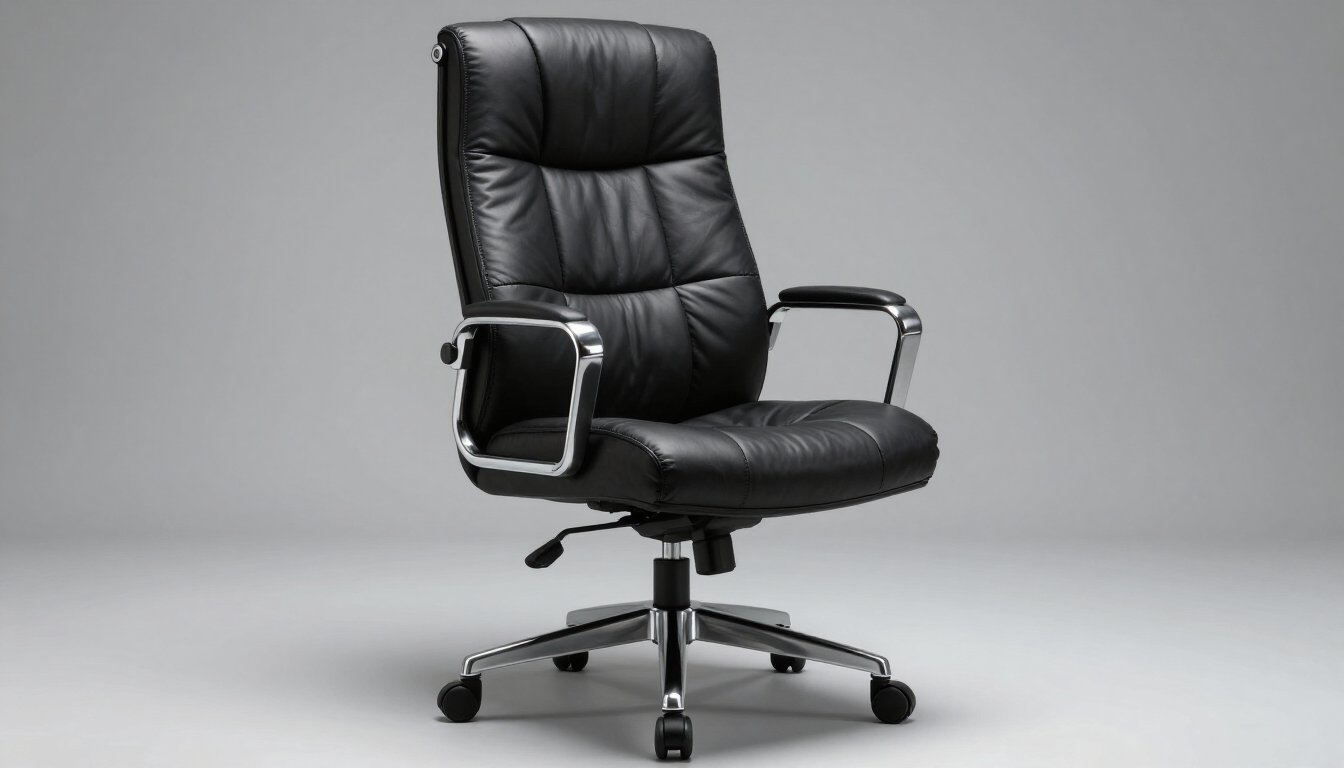 Sillón ejecutivo con materiales resistentes y acabados profesionales