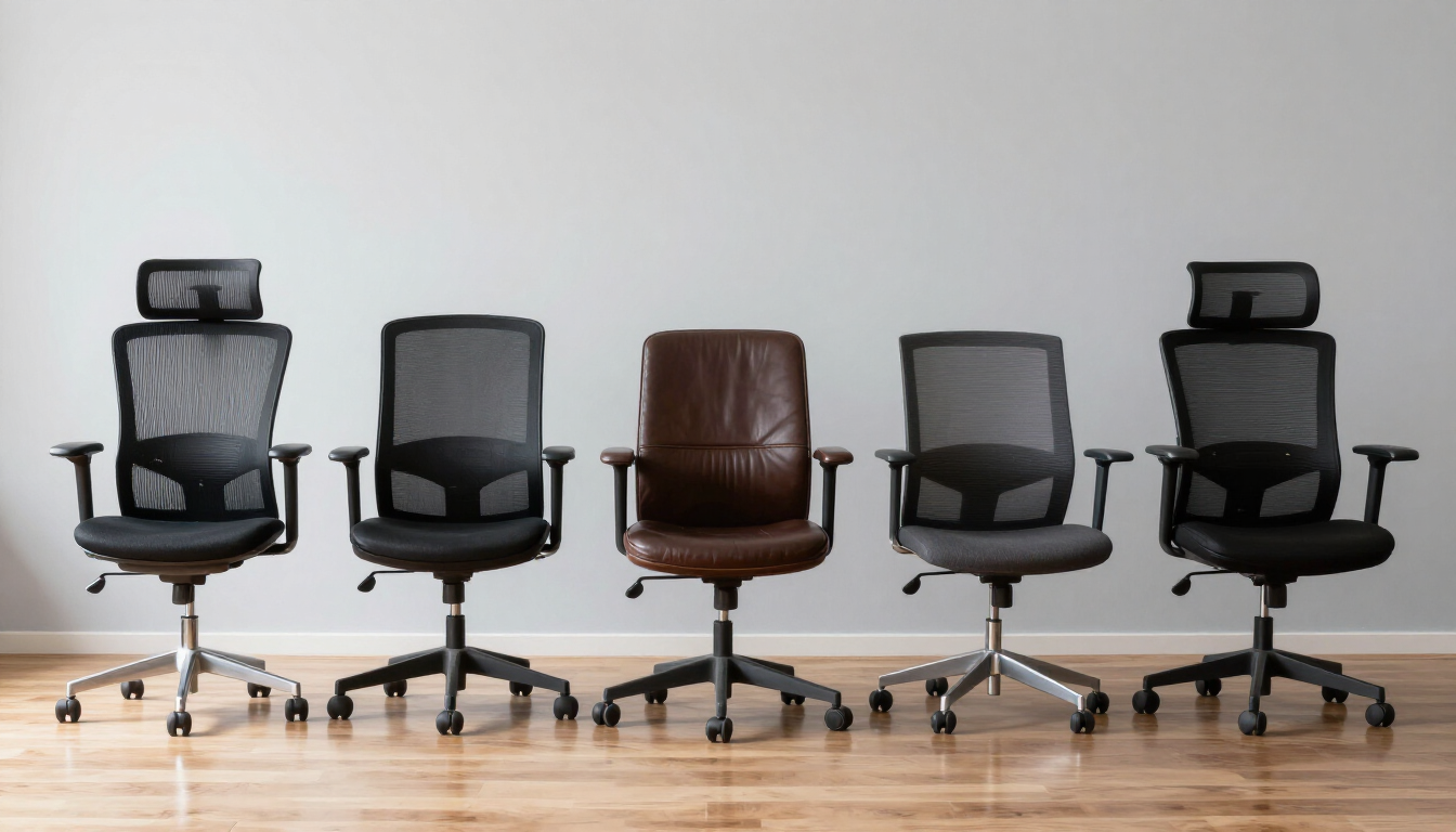 Diferentes tipos de sillas de oficina para varias áreas de trabajo