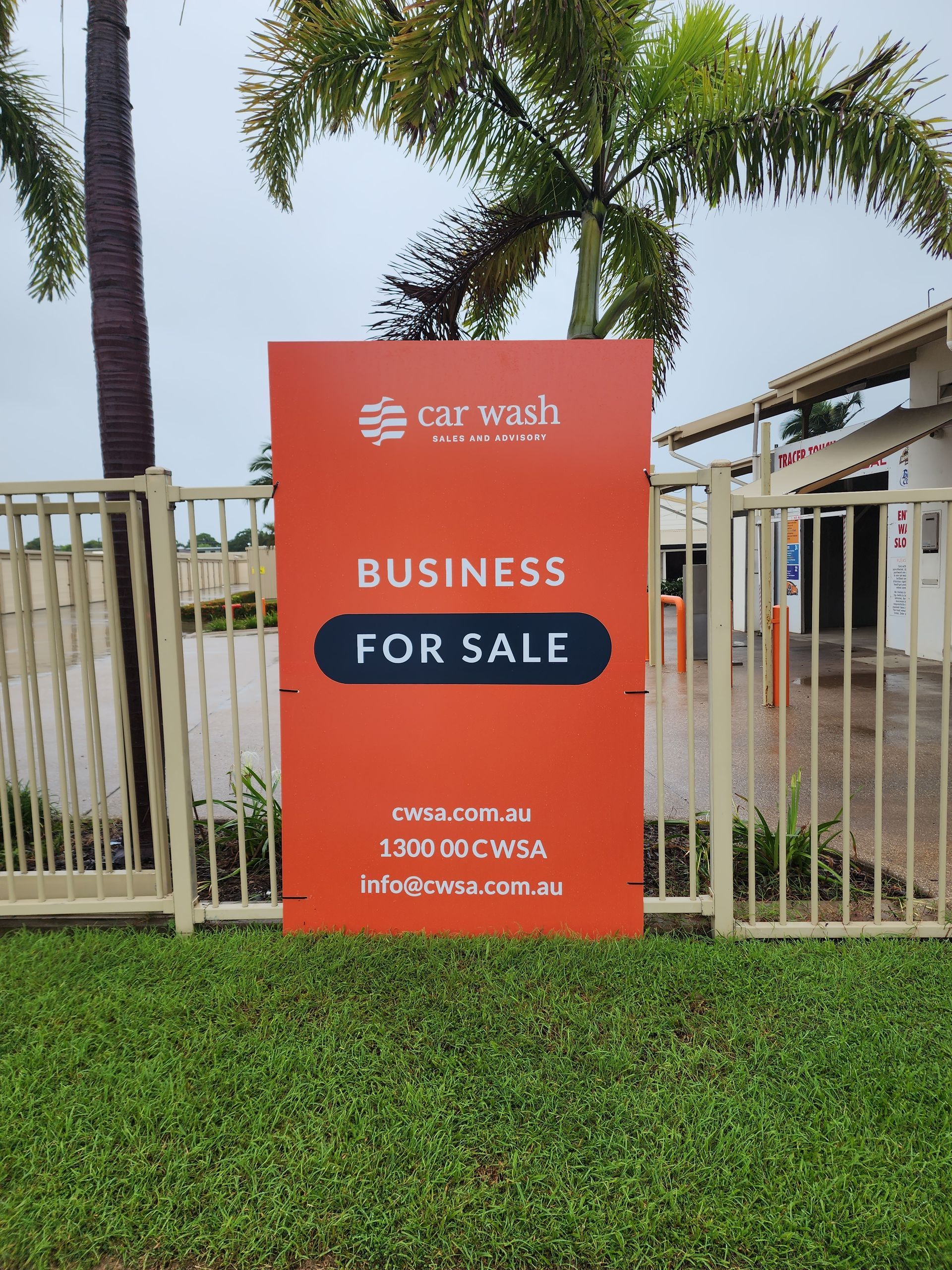 Orange “business for Sale” Sign — Lehmann Print Solutions in Bowen, QLD