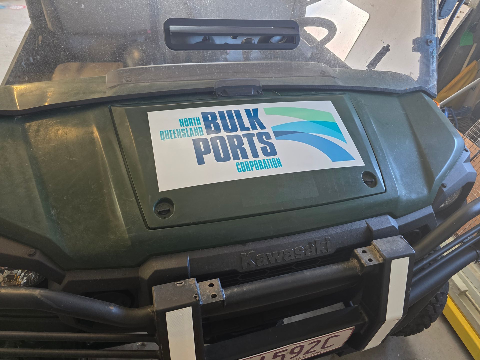 Green Utility Vehicle Dashboard — Lehmann Print Solutions in Ayr, QLD