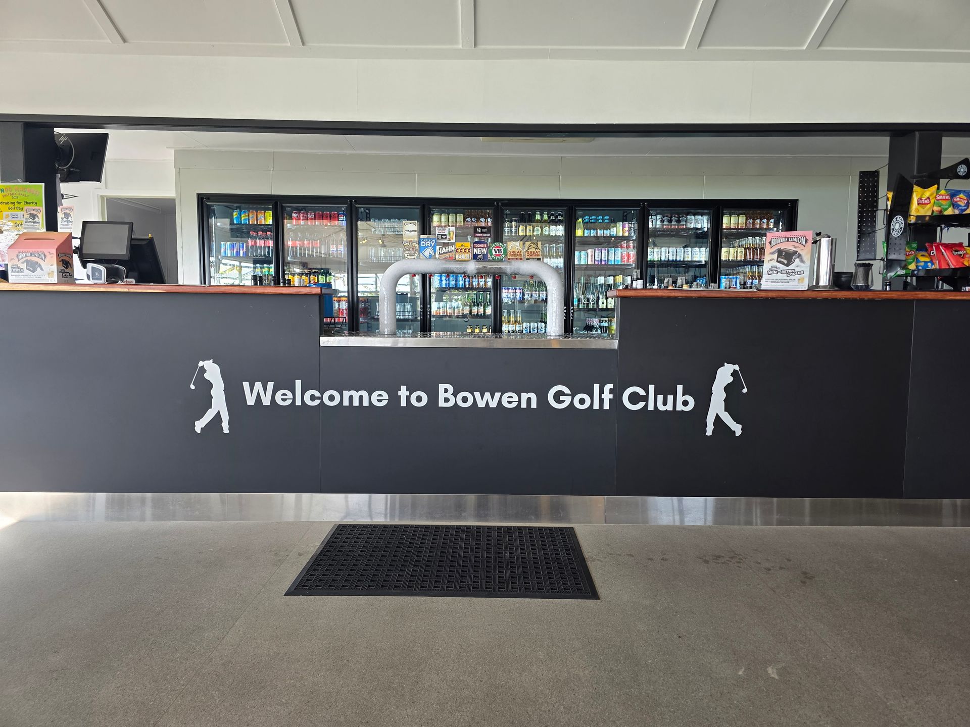 Bowen Golf Club Reception Desk — Lehmann Print Solutions in Bowen, QLD