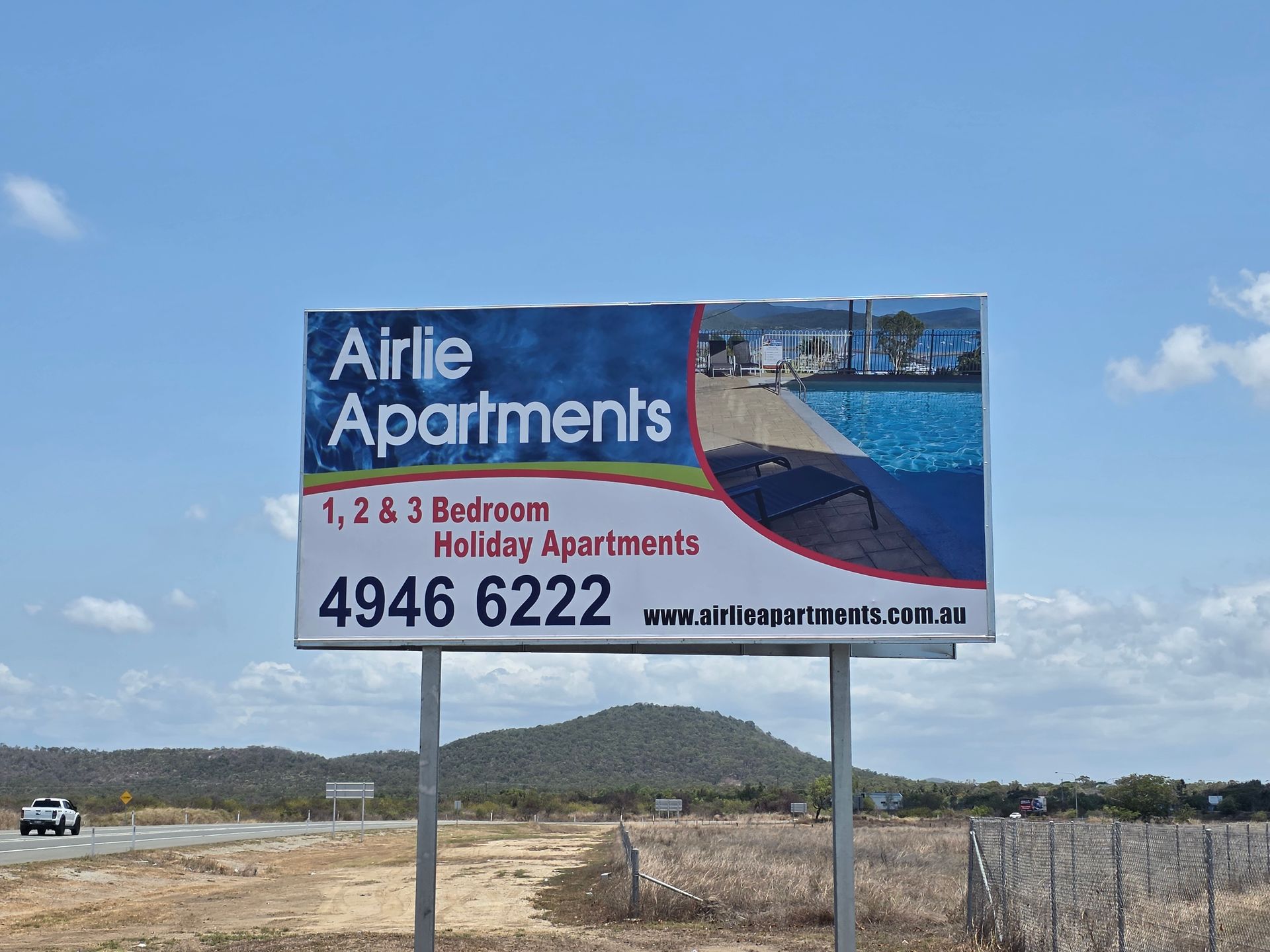 Arlie Apartments Roadside Sign — Lehmann Print Solutions in Bowen, QLD