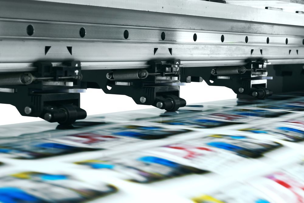 Printing Press Printing Colorful Sheets on a Fast-moving Press LINE — Lehmann Print Solutions in Bowen, QLD