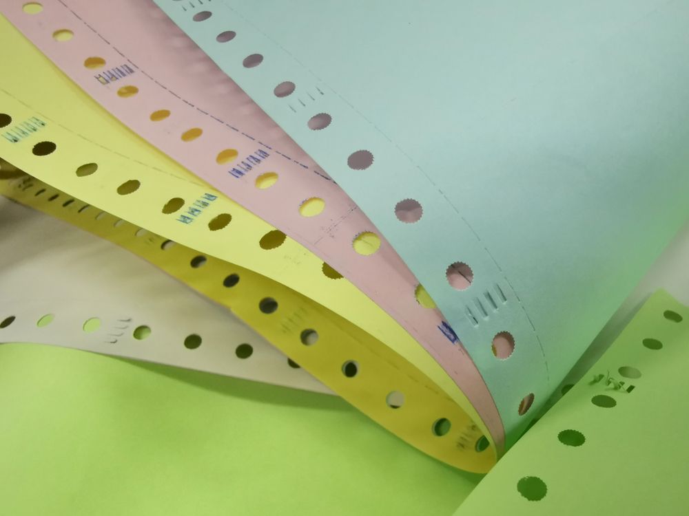 Pastel-colored Punched Paper Strips — Lehmann Print Solutions in Bowen, QLD