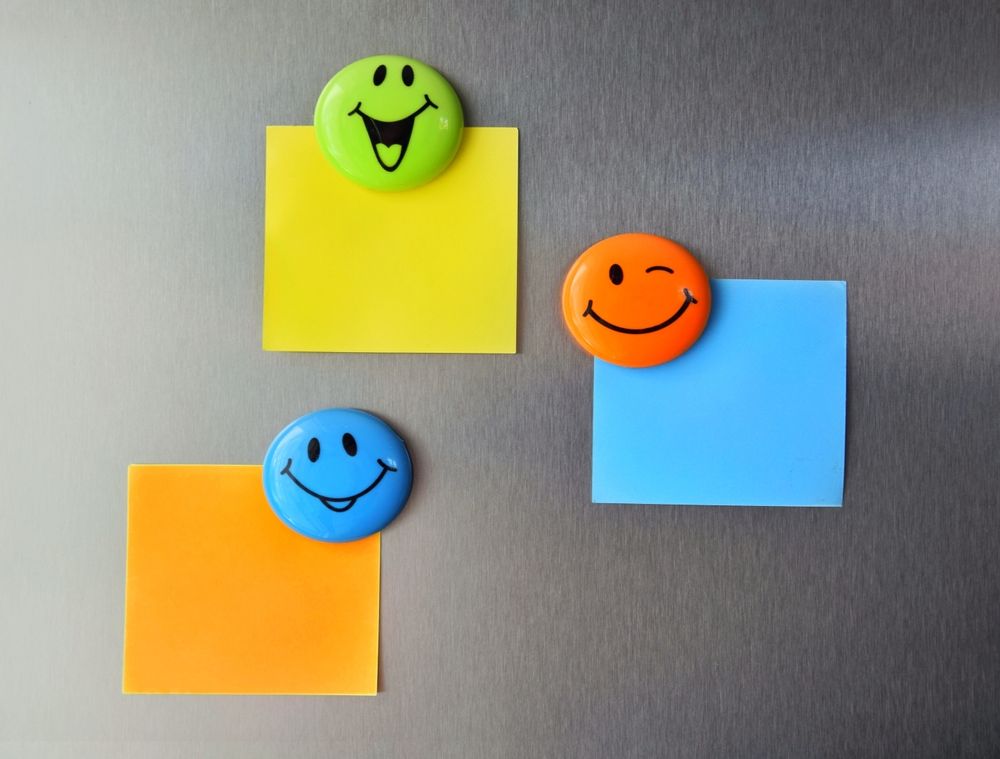 Three Smiling Magnet Faces — Lehmann Print Solutions in Bowen, QLD