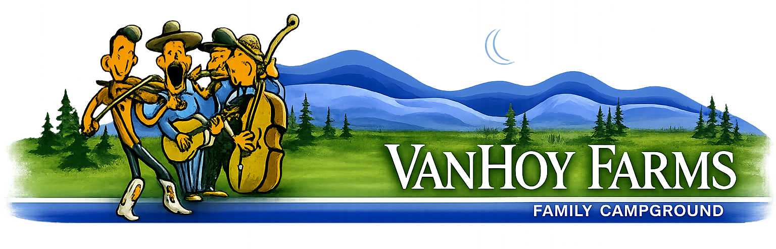 vanhoy farms family campground logo