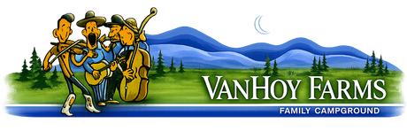 vanhoy farms family campground logo