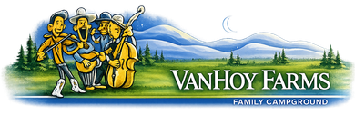 vanhoy farms family campground logo