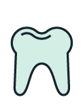 It is a tooth with a hole in it.