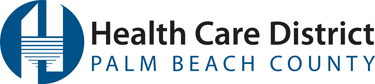the logo for the health care district of palm beach county