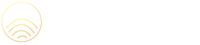 Keltainen pyöreä logo, jossa samankeskiset kaarevat viivat vasemmassa alakulmassa valkoisella taustalla