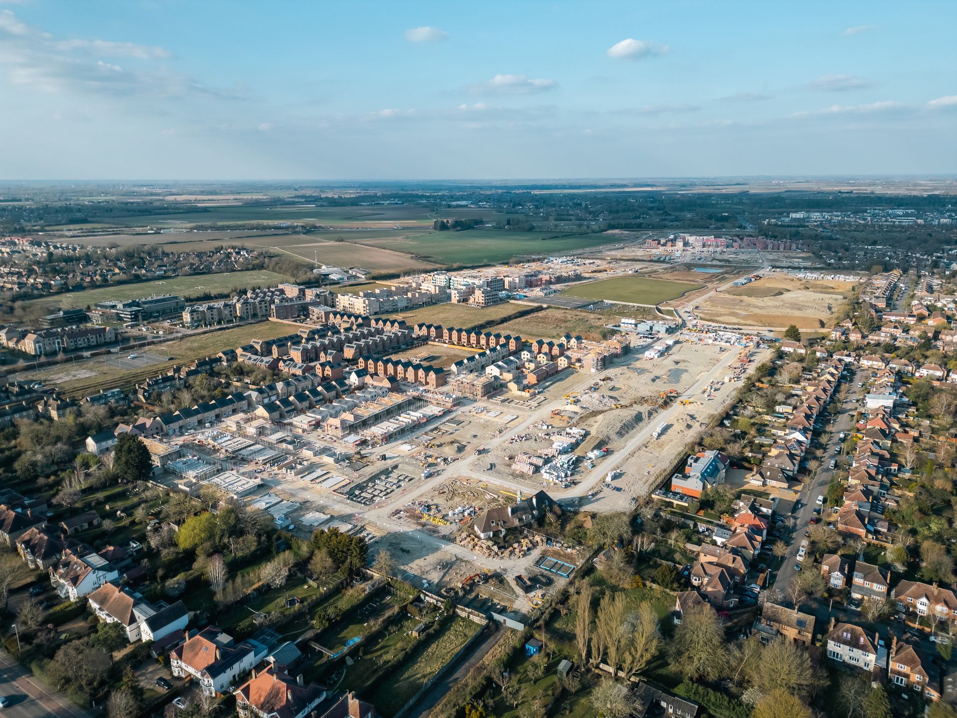 Darwin Green Development in Cambridge Drone Photo