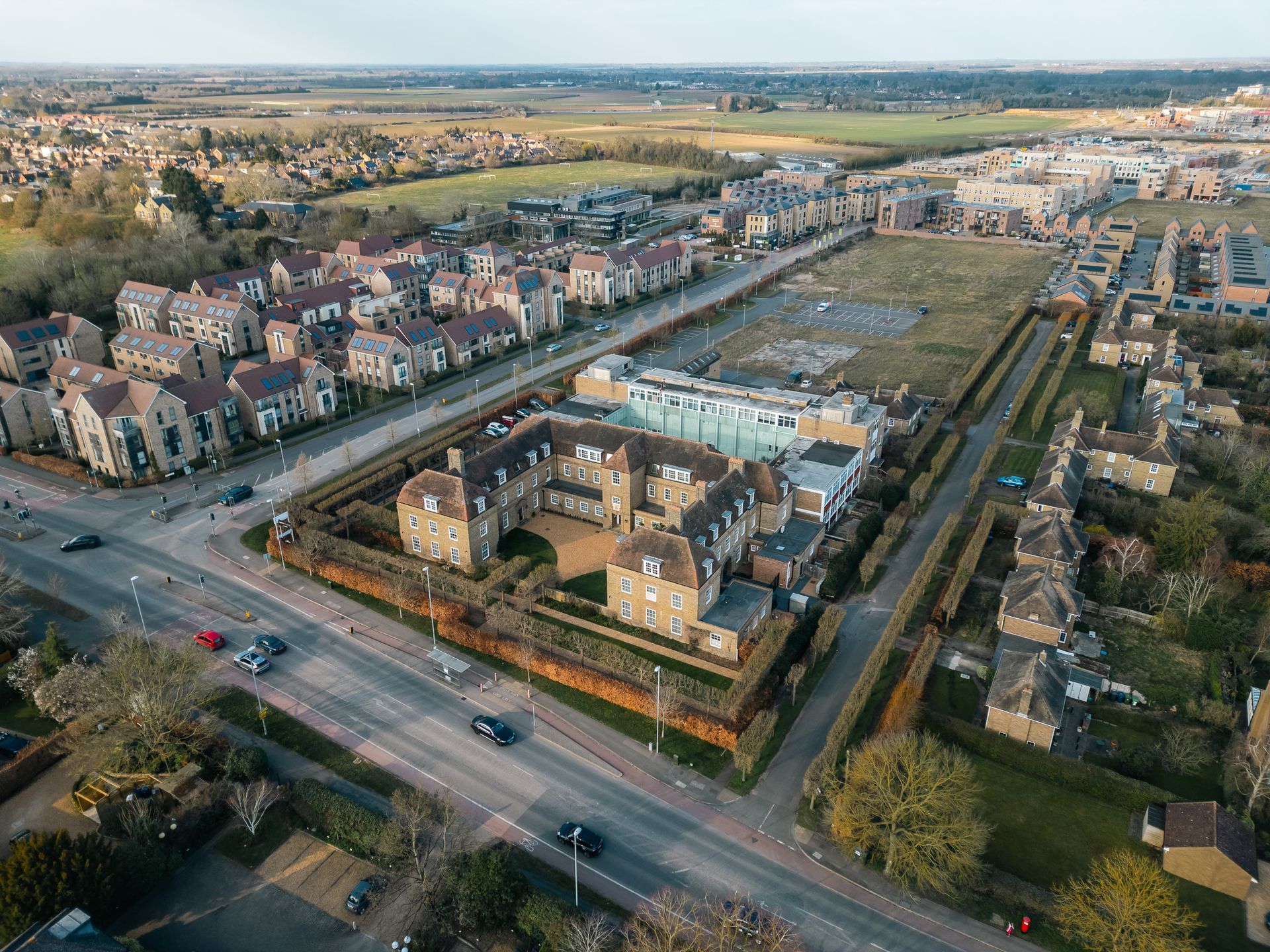 Darwin Green Development in Cambridge Drone Photo