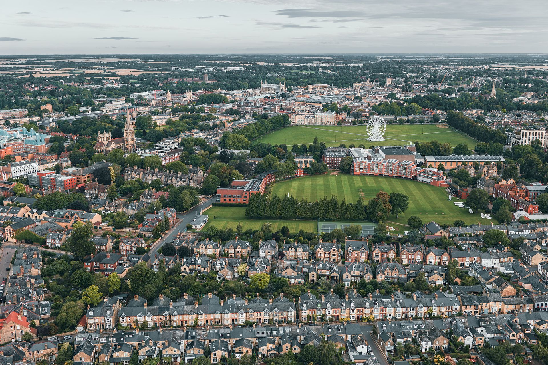 Drone photo showing Parker's piece