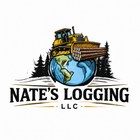 A hand-drawn illustration of a yellow bulldozer clearing trees from the top of the Earth.