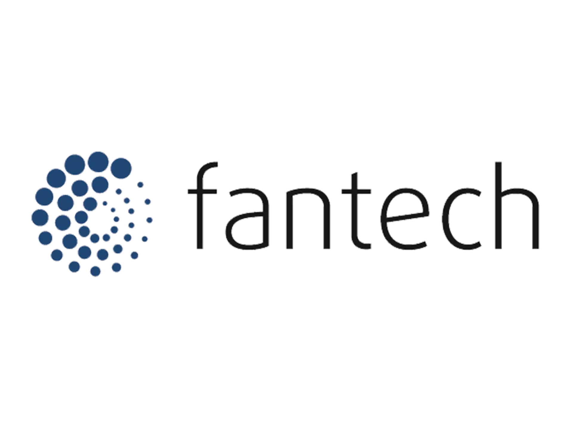 Logo de Fantech, représentant un ensemble de points bleus et le mot « fantech » en noir.