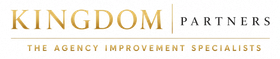 Gold crown over &ldquo;KINGDOM GROWTH PARTNERS&rdquo; logo with black and gold text and tagline