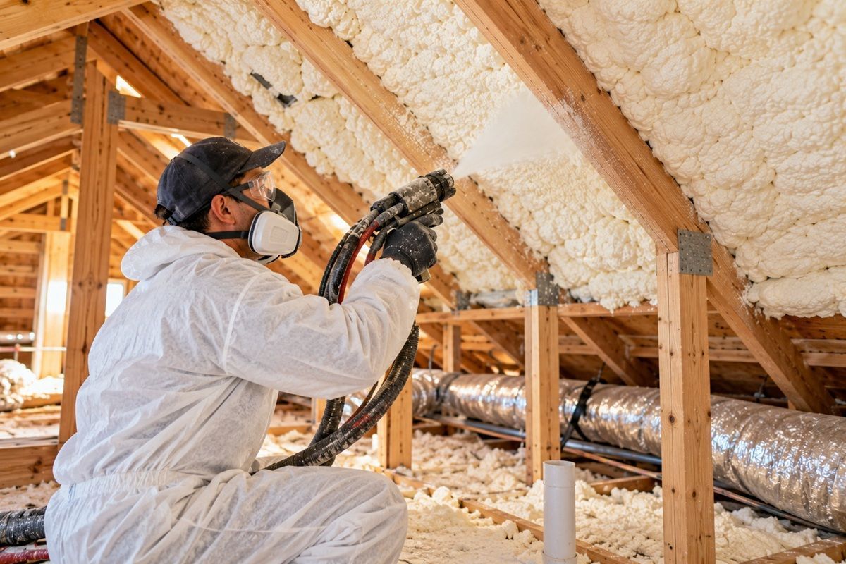 Killeen attic spray foam insulation project