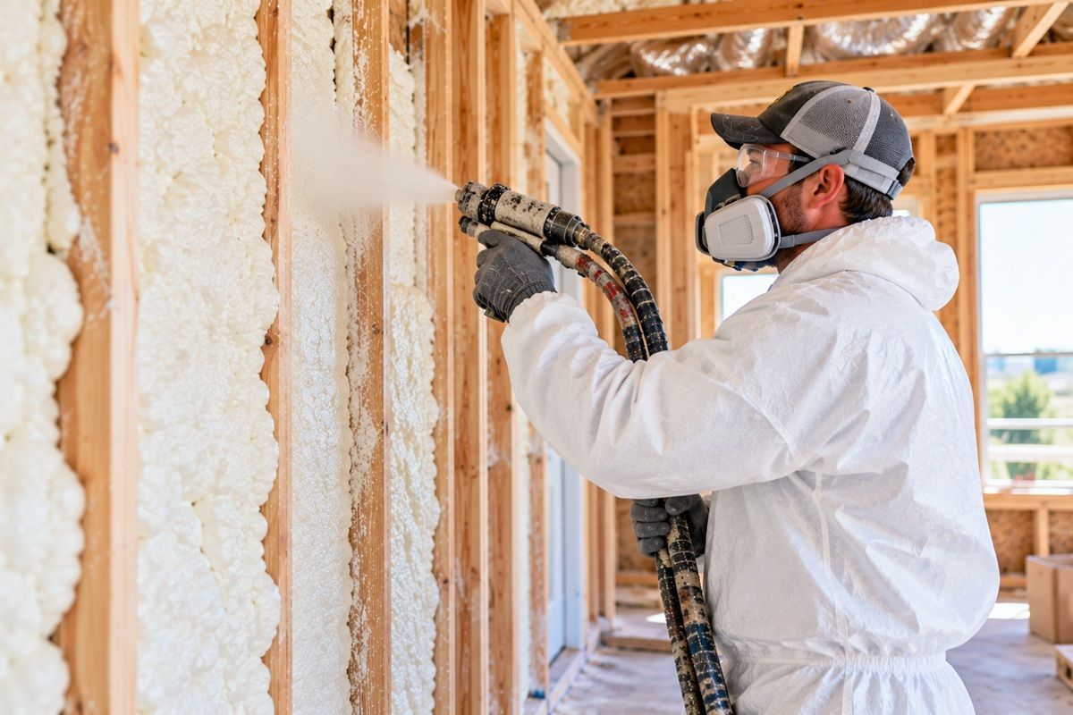 Closed cell spray foam insulation project in Killeen TX