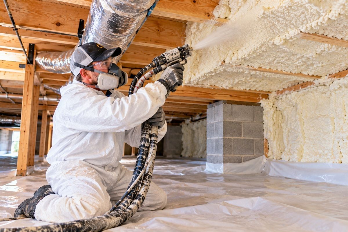 Crawl space spray foam insulation in Killeen TX