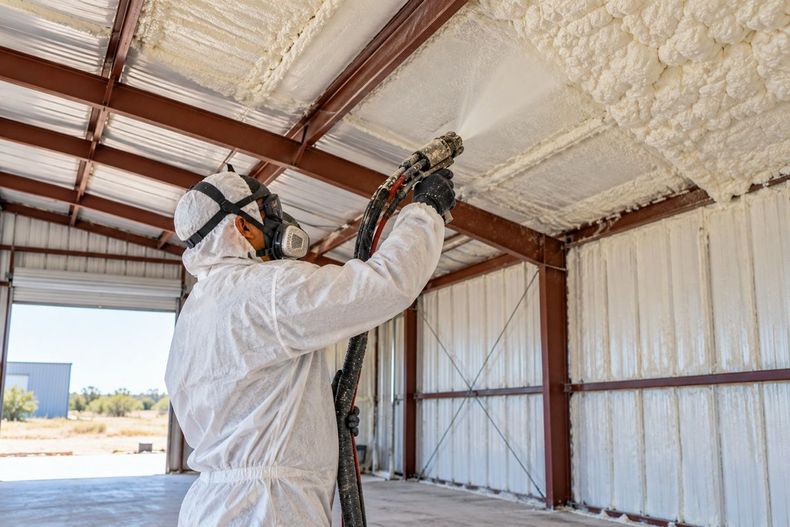 Spray foam insulation for Killeen metal building