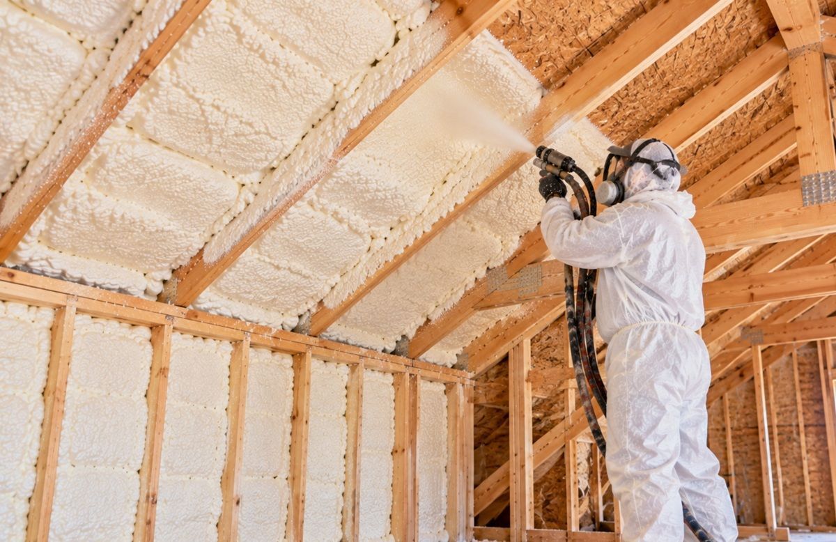 Open cell spray foam insulation project in Killeen TX