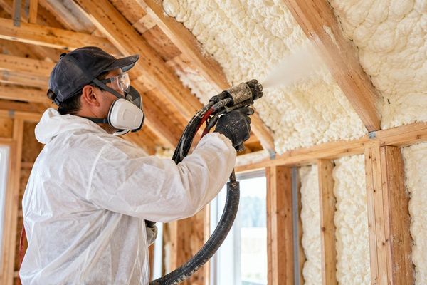 Spray foam insulation in Killeen attic