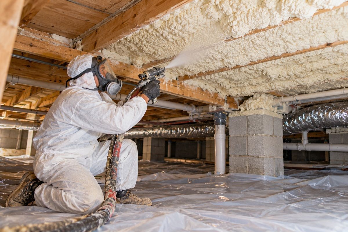 Killeen crawl space spray foam insulation for moisture control
