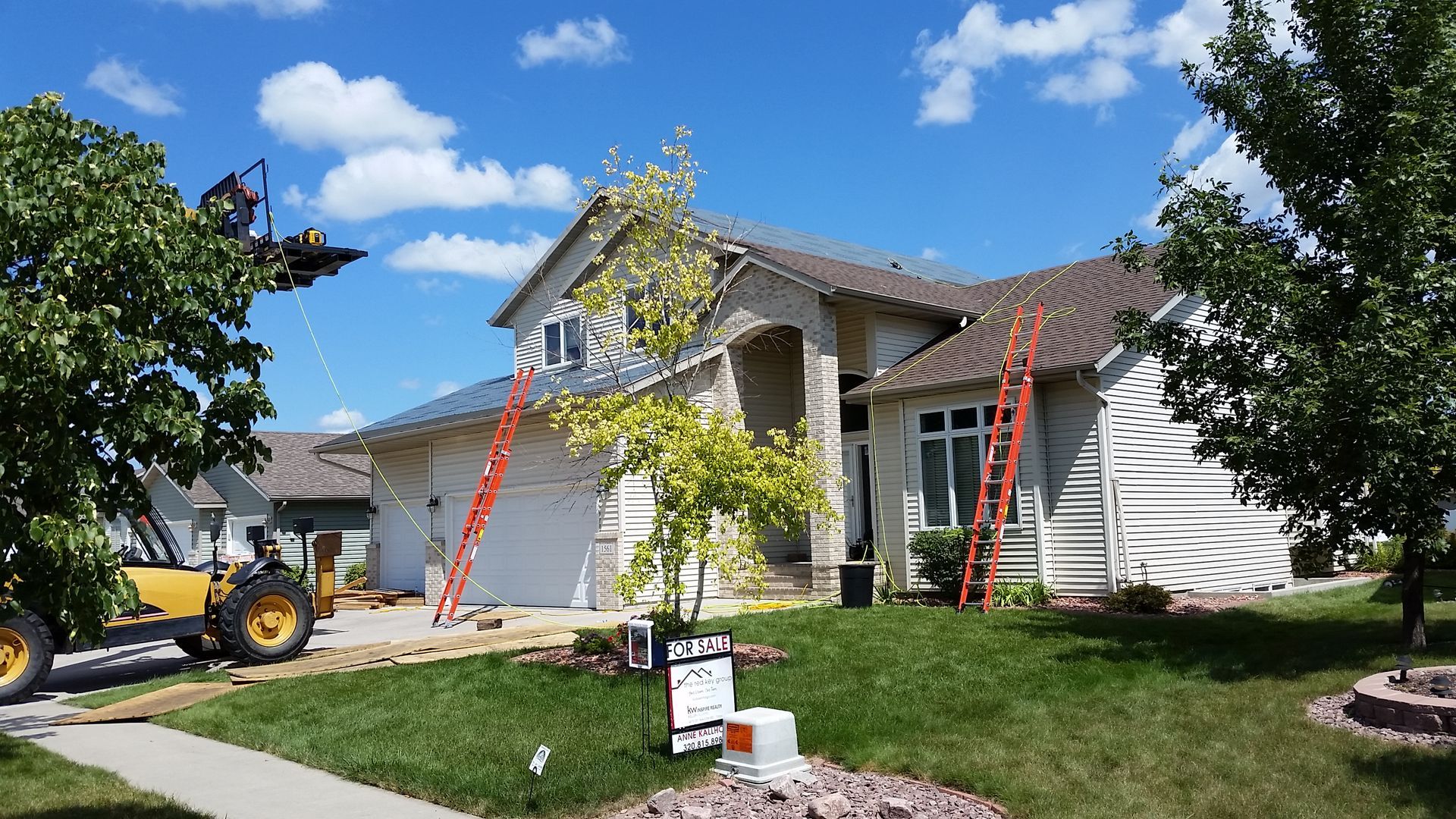 Roof almost finished on a Home around Eastern North Dakota and Western Minnesota